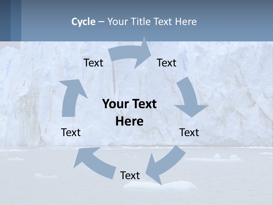 A Large Iceberg In The Middle Of A Body Of Water PowerPoint Template