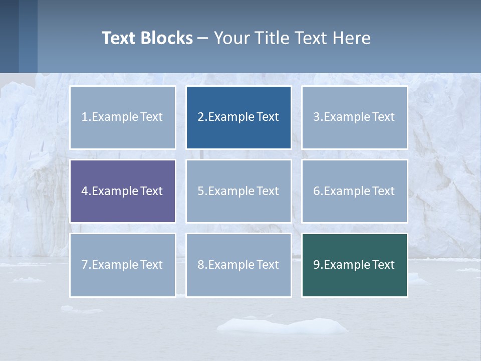 A Large Iceberg In The Middle Of A Body Of Water PowerPoint Template