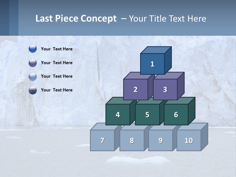 A Large Iceberg In The Middle Of A Body Of Water PowerPoint Template