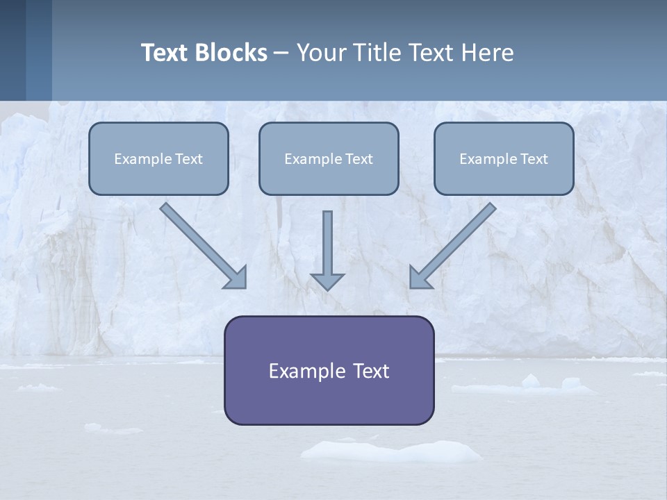 A Large Iceberg In The Middle Of A Body Of Water PowerPoint Template