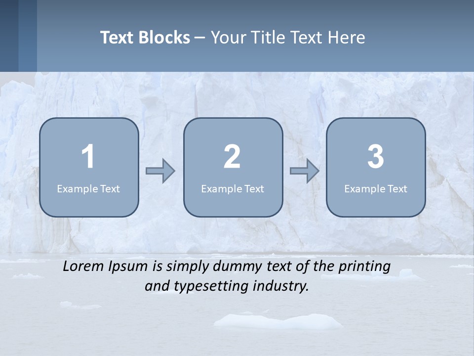 A Large Iceberg In The Middle Of A Body Of Water PowerPoint Template