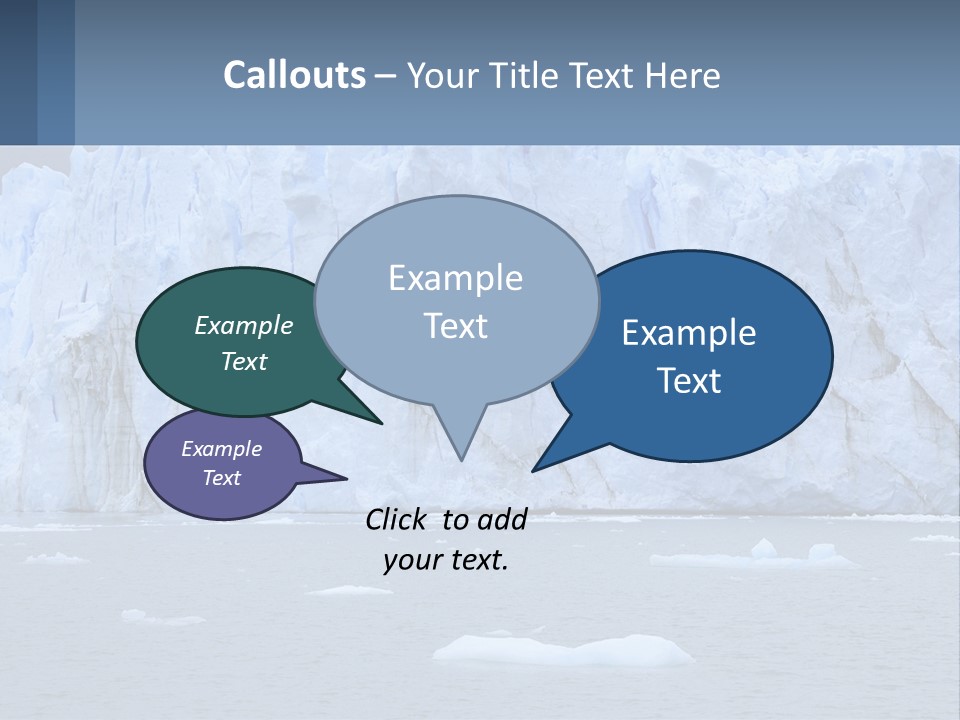 A Large Iceberg In The Middle Of A Body Of Water PowerPoint Template