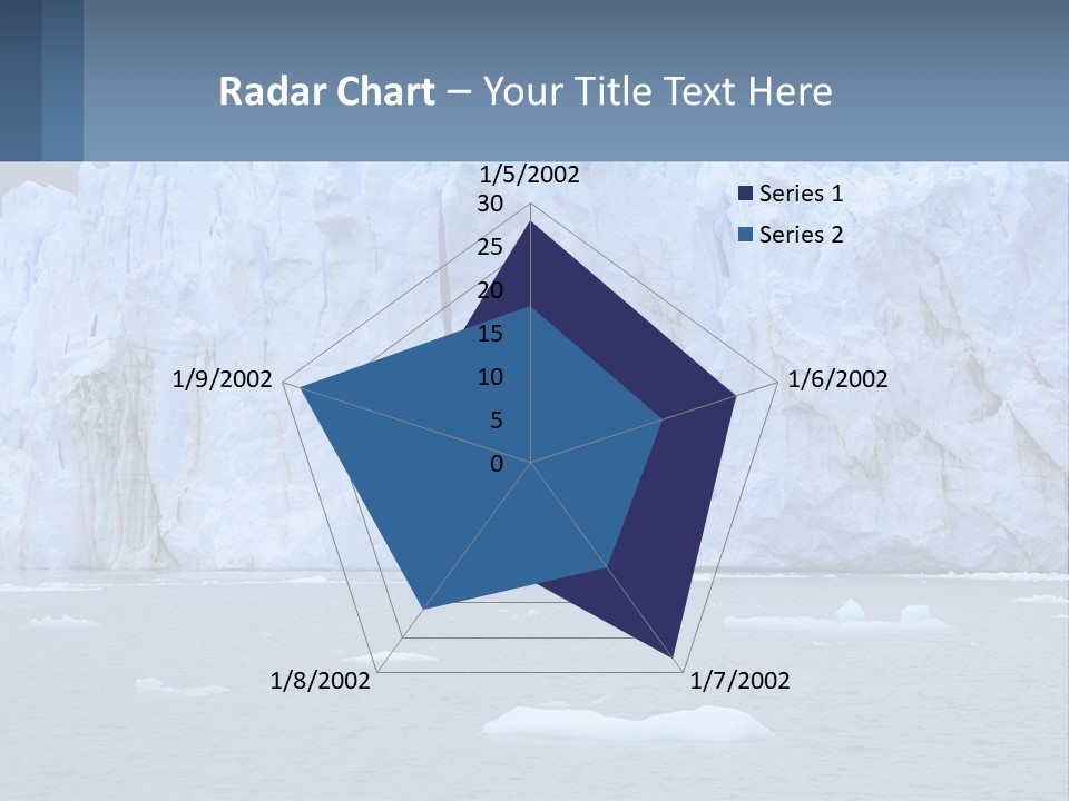 A Large Iceberg In The Middle Of A Body Of Water PowerPoint Template