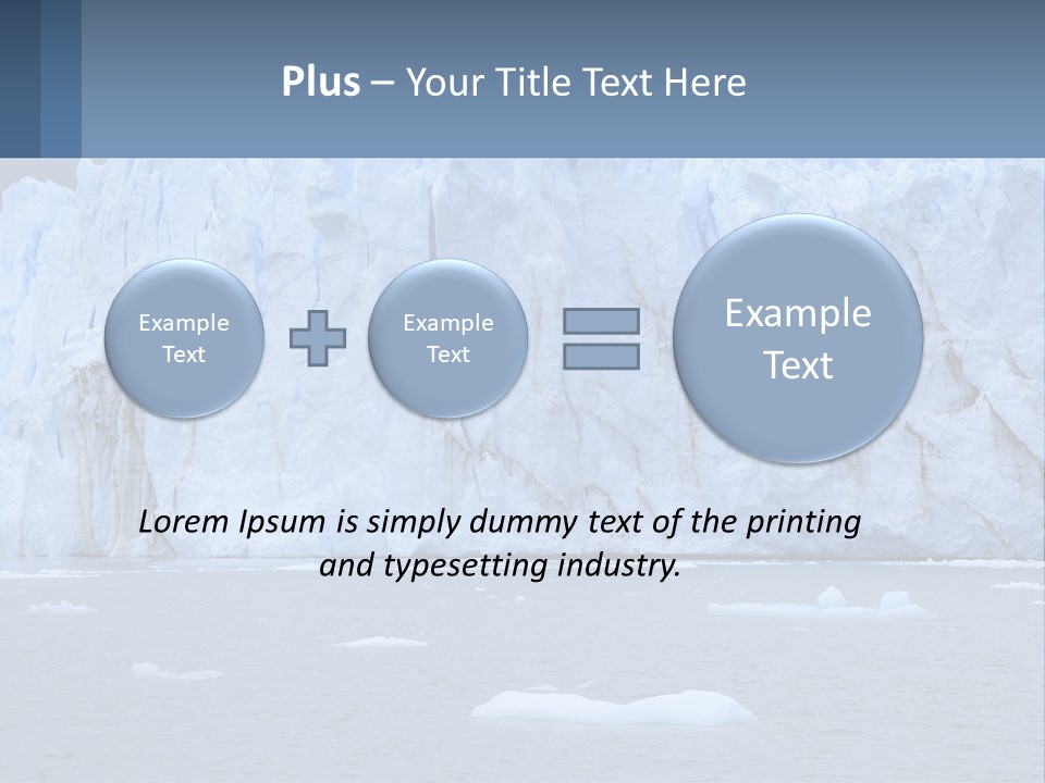 A Large Iceberg In The Middle Of A Body Of Water PowerPoint Template