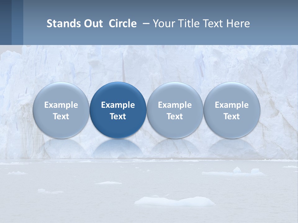 A Large Iceberg In The Middle Of A Body Of Water PowerPoint Template