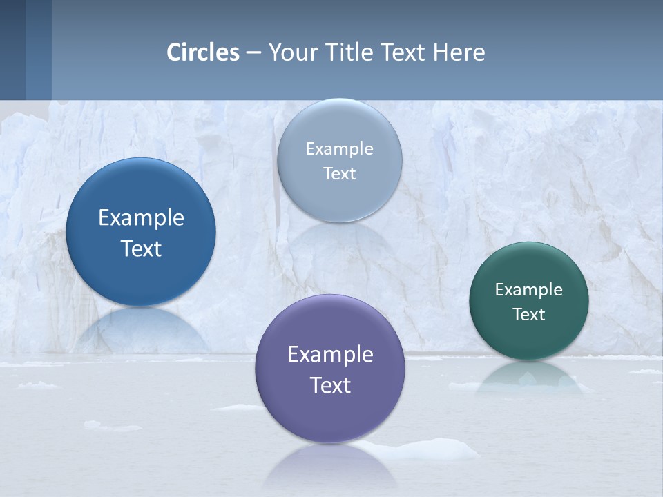 A Large Iceberg In The Middle Of A Body Of Water PowerPoint Template