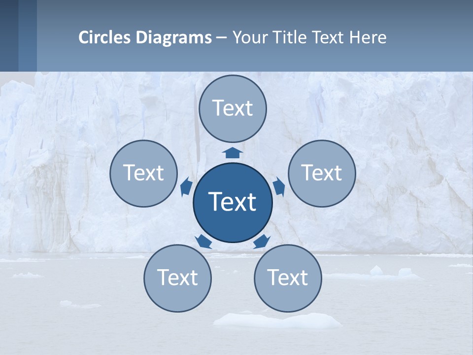 A Large Iceberg In The Middle Of A Body Of Water PowerPoint Template