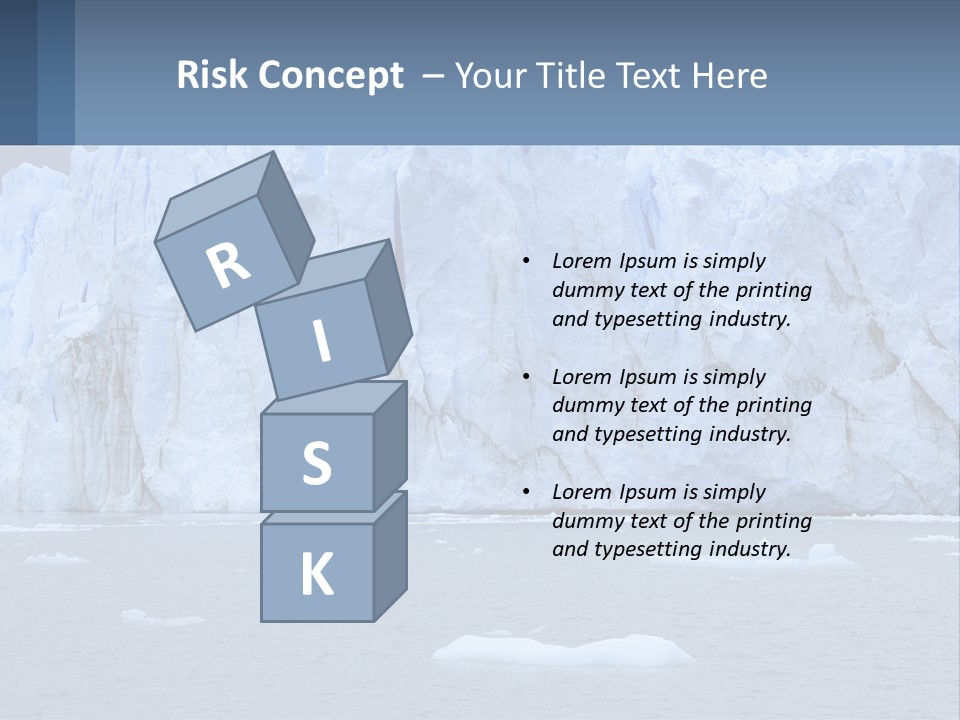 A Large Iceberg In The Middle Of A Body Of Water PowerPoint Template