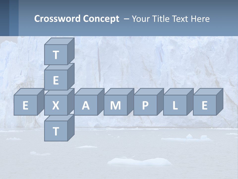 A Large Iceberg In The Middle Of A Body Of Water PowerPoint Template