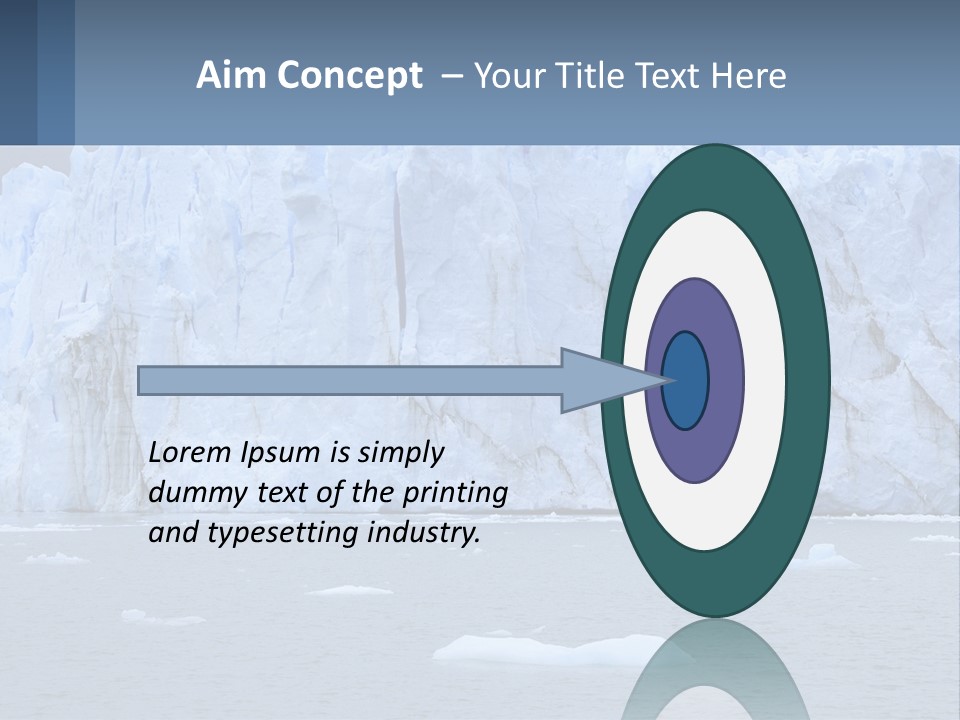 A Large Iceberg In The Middle Of A Body Of Water PowerPoint Template