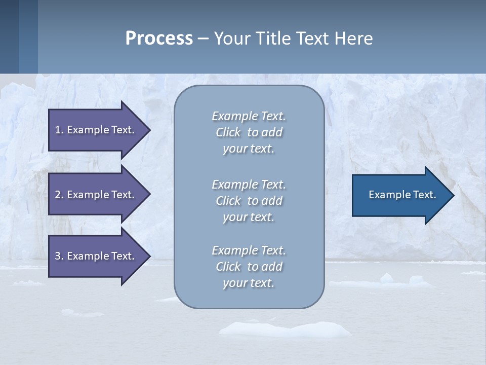 A Large Iceberg In The Middle Of A Body Of Water PowerPoint Template