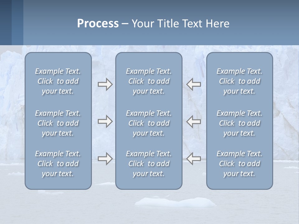 A Large Iceberg In The Middle Of A Body Of Water PowerPoint Template