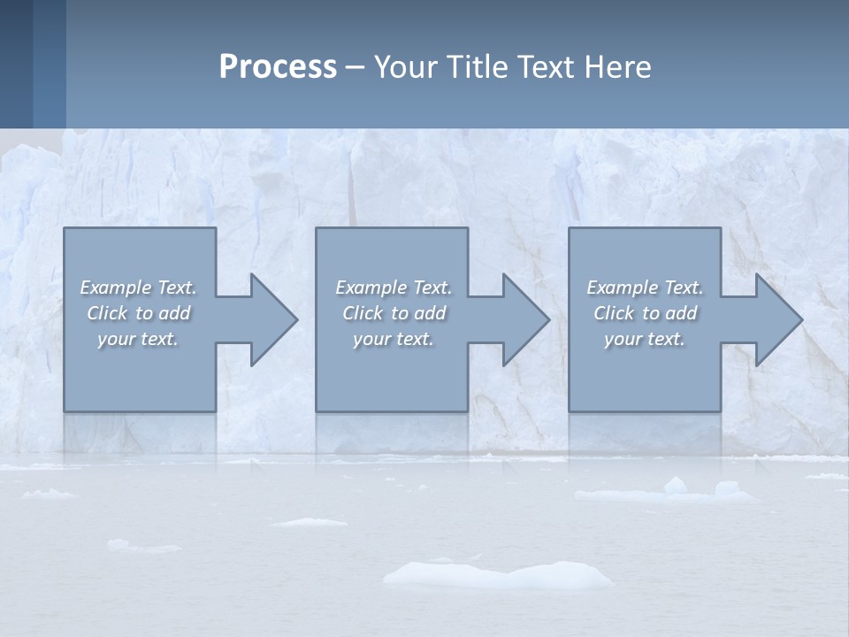 A Large Iceberg In The Middle Of A Body Of Water PowerPoint Template