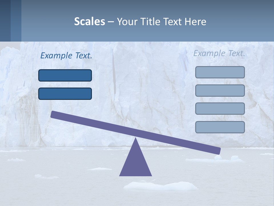A Large Iceberg In The Middle Of A Body Of Water PowerPoint Template