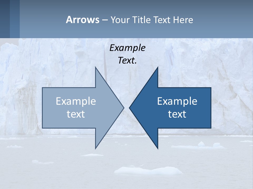 A Large Iceberg In The Middle Of A Body Of Water PowerPoint Template