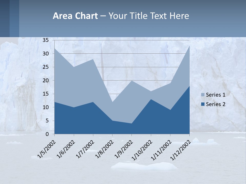 A Large Iceberg In The Middle Of A Body Of Water PowerPoint Template