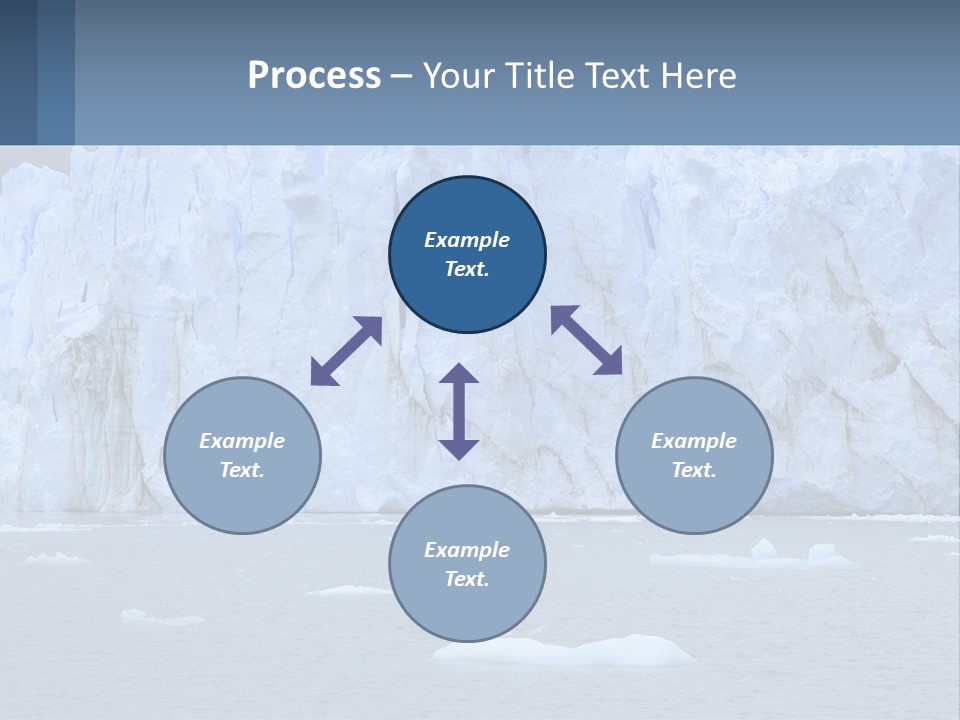 A Large Iceberg In The Middle Of A Body Of Water PowerPoint Template