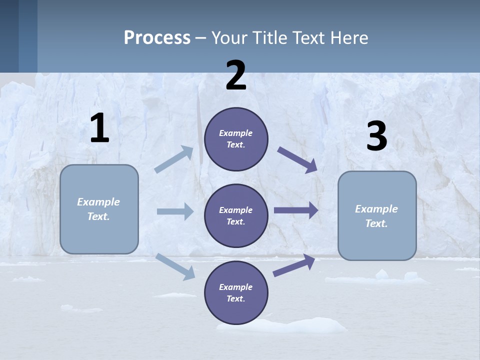A Large Iceberg In The Middle Of A Body Of Water PowerPoint Template