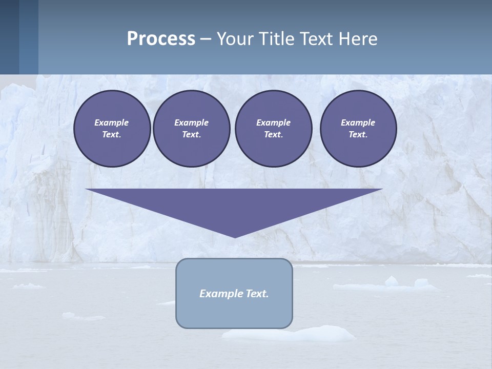 A Large Iceberg In The Middle Of A Body Of Water PowerPoint Template