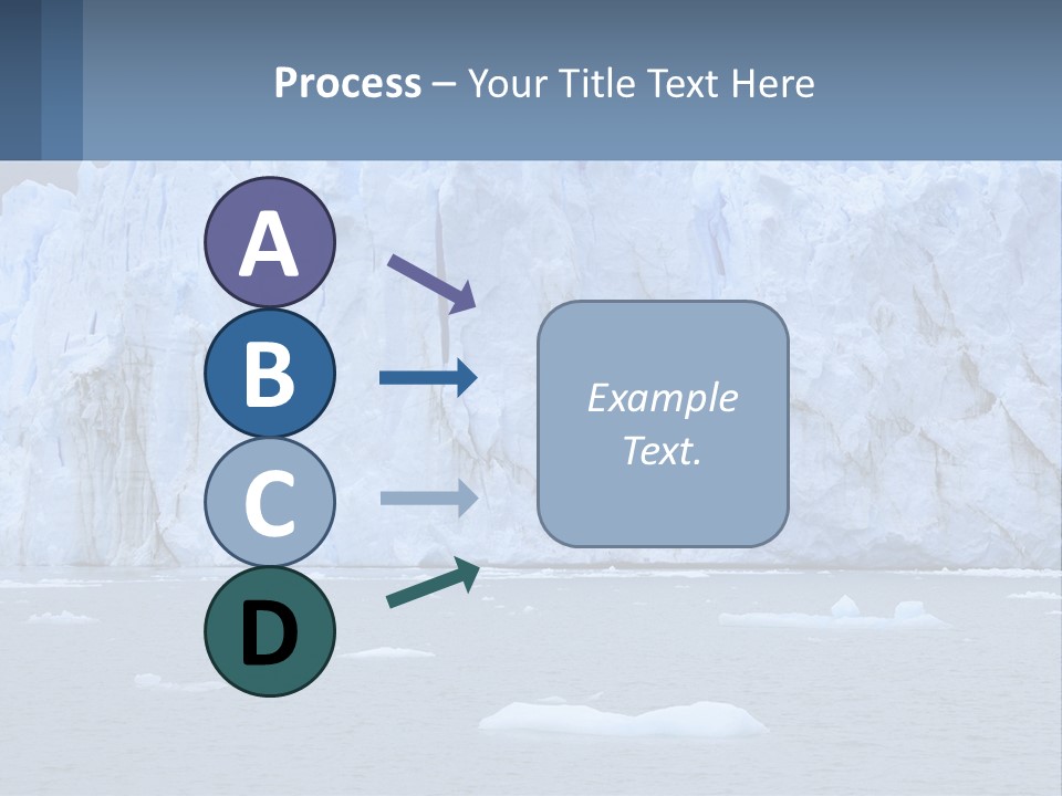 A Large Iceberg In The Middle Of A Body Of Water PowerPoint Template