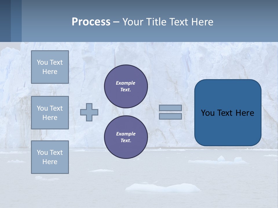 A Large Iceberg In The Middle Of A Body Of Water PowerPoint Template