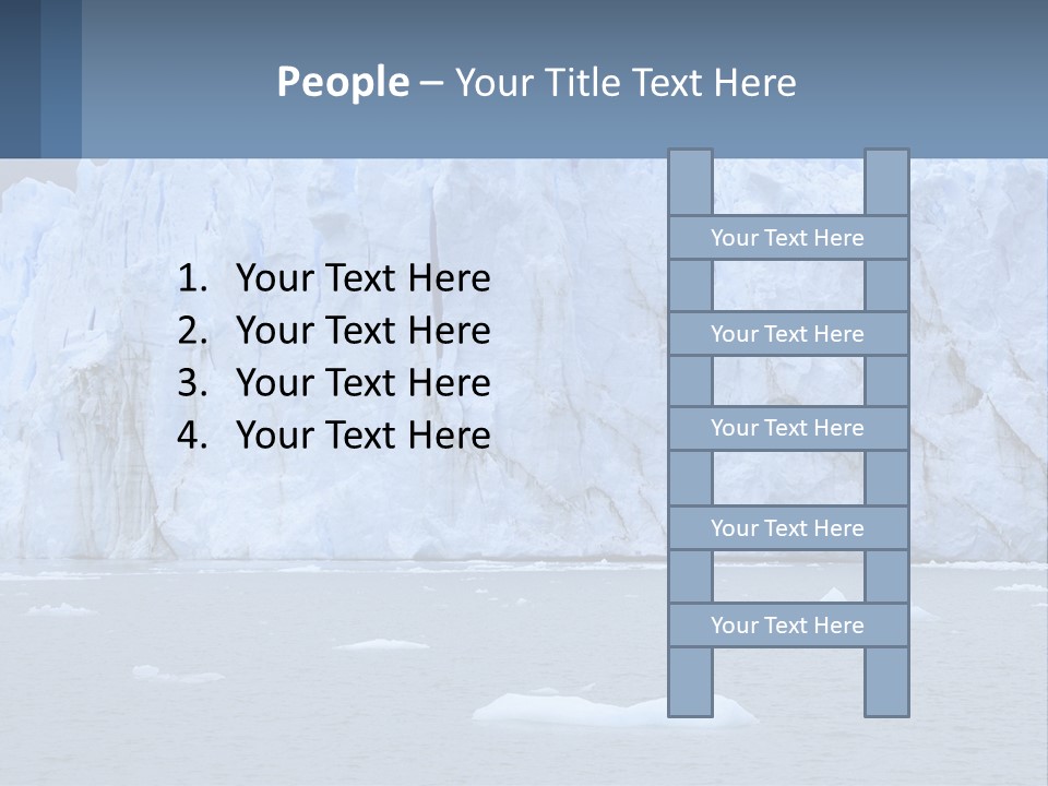 A Large Iceberg In The Middle Of A Body Of Water PowerPoint Template