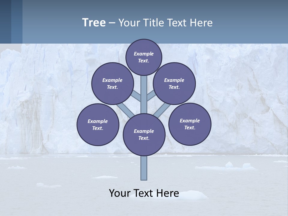 A Large Iceberg In The Middle Of A Body Of Water PowerPoint Template