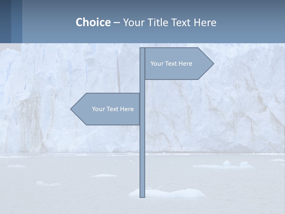 A Large Iceberg In The Middle Of A Body Of Water PowerPoint Template