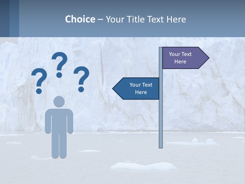 A Large Iceberg In The Middle Of A Body Of Water PowerPoint Template