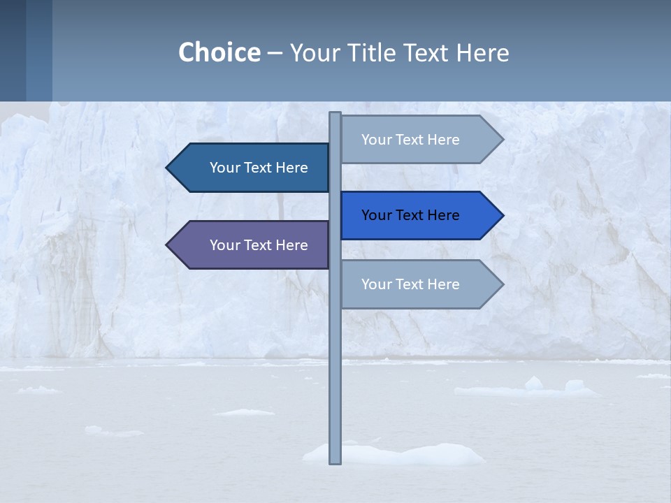 A Large Iceberg In The Middle Of A Body Of Water PowerPoint Template