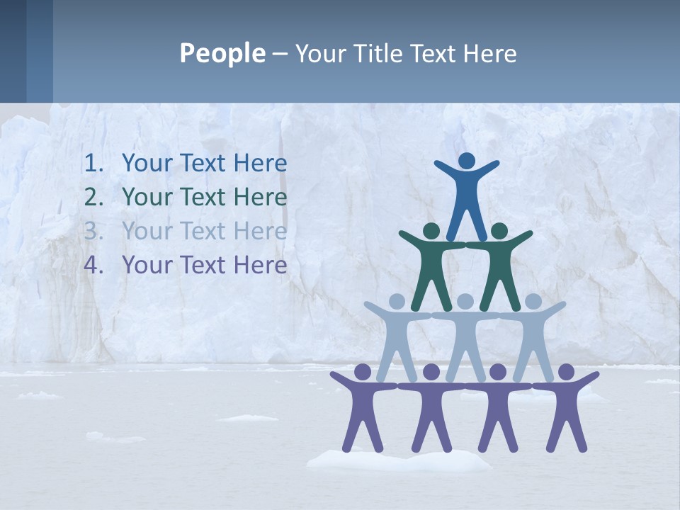 A Large Iceberg In The Middle Of A Body Of Water PowerPoint Template