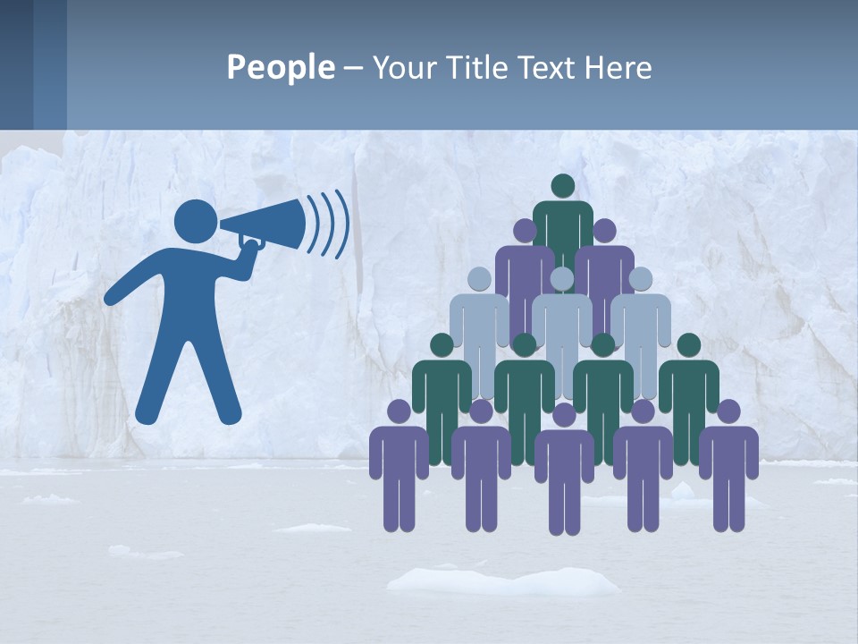 A Large Iceberg In The Middle Of A Body Of Water PowerPoint Template