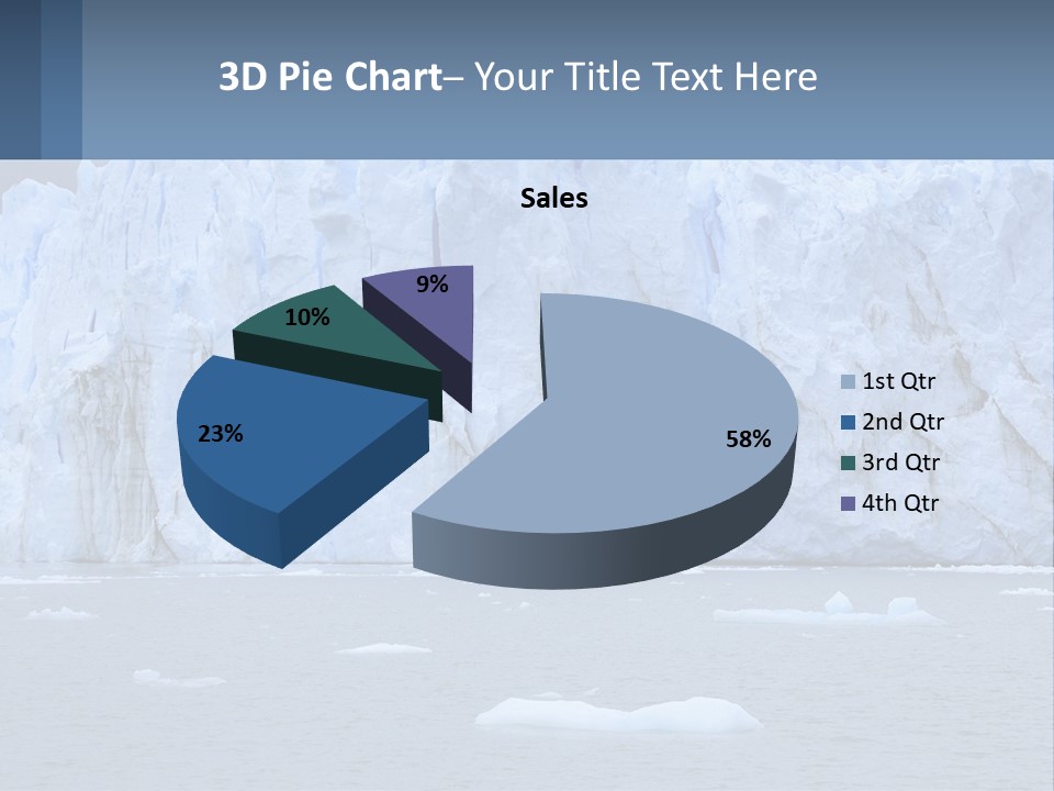 A Large Iceberg In The Middle Of A Body Of Water PowerPoint Template