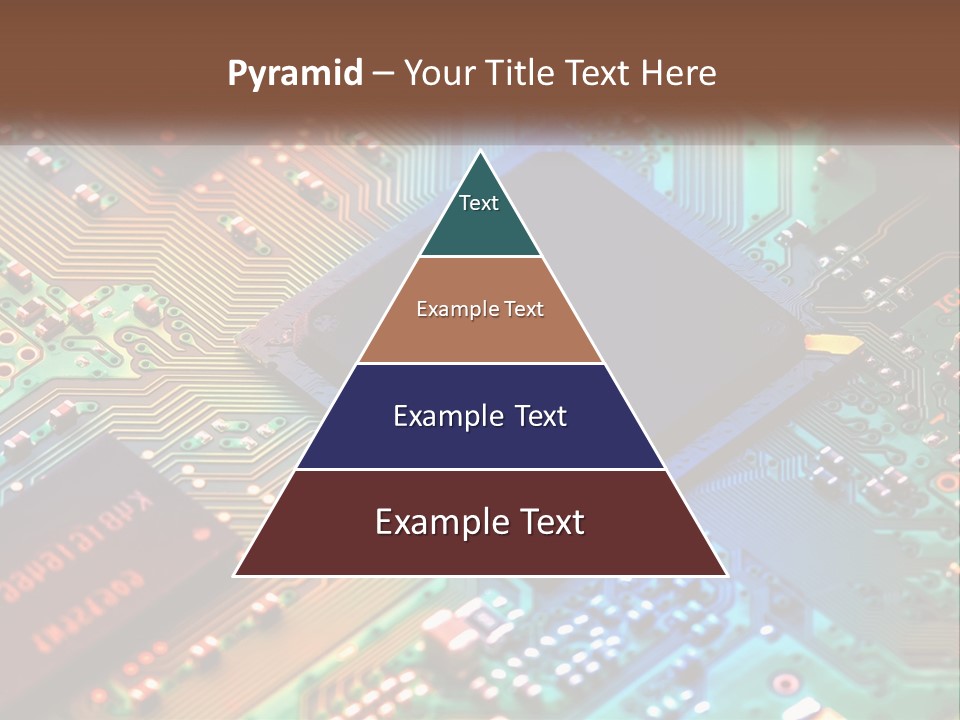 A Computer Chip On Top Of A Circuit Board PowerPoint Template