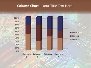 A Computer Chip On Top Of A Circuit Board PowerPoint Template