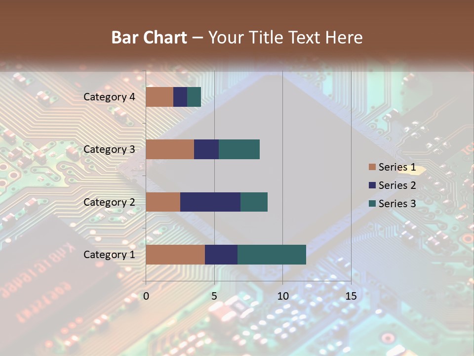 A Computer Chip On Top Of A Circuit Board PowerPoint Template