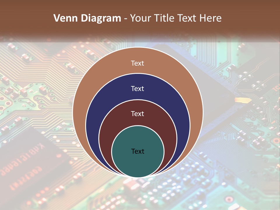 A Computer Chip On Top Of A Circuit Board PowerPoint Template