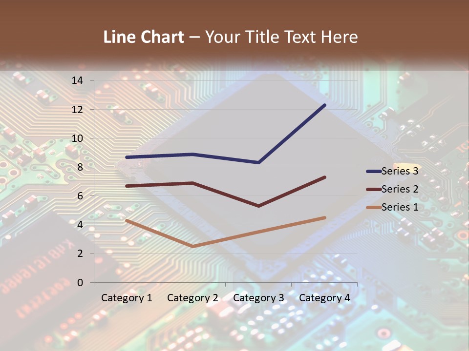 A Computer Chip On Top Of A Circuit Board PowerPoint Template