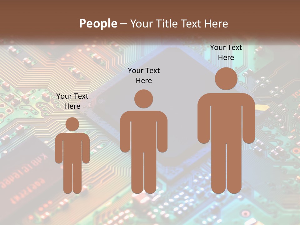 A Computer Chip On Top Of A Circuit Board PowerPoint Template