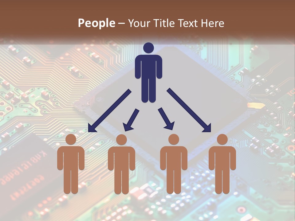 A Computer Chip On Top Of A Circuit Board PowerPoint Template