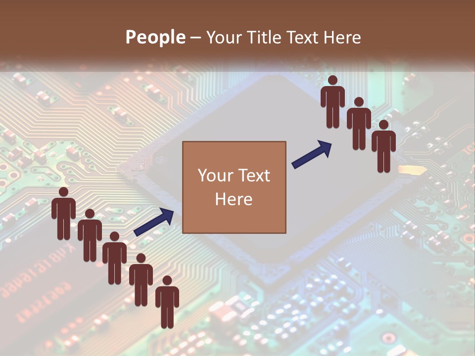A Computer Chip On Top Of A Circuit Board PowerPoint Template