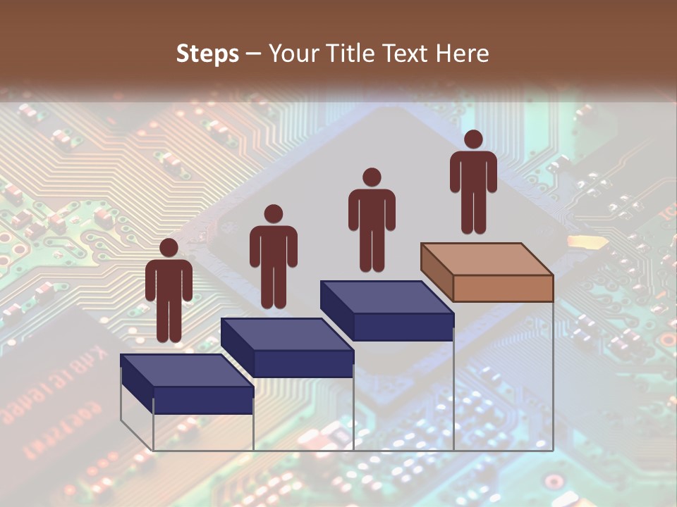A Computer Chip On Top Of A Circuit Board PowerPoint Template