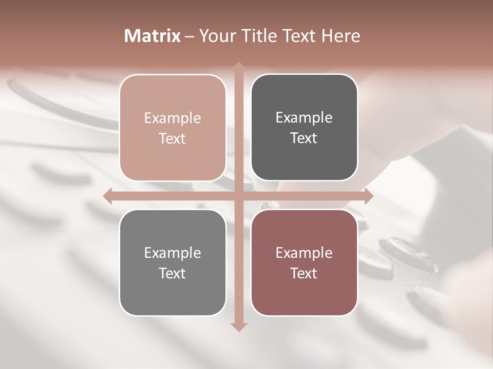 A Person Pressing A Button On A Telephone PowerPoint Template