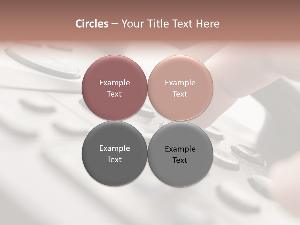 A Person Pressing A Button On A Telephone PowerPoint Template