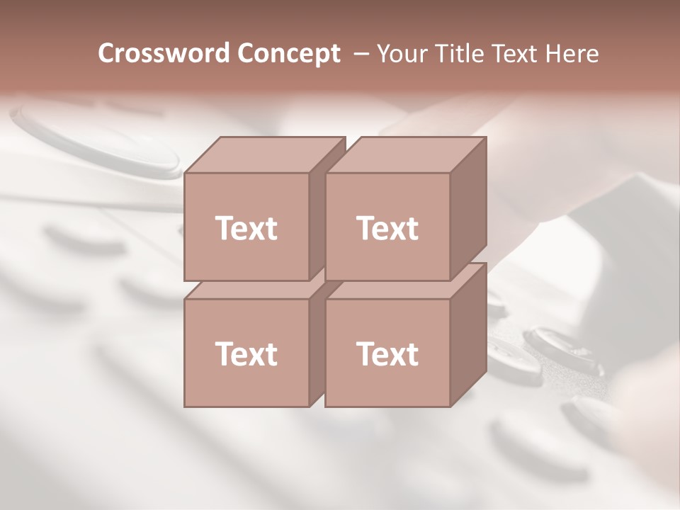 A Person Pressing A Button On A Telephone PowerPoint Template