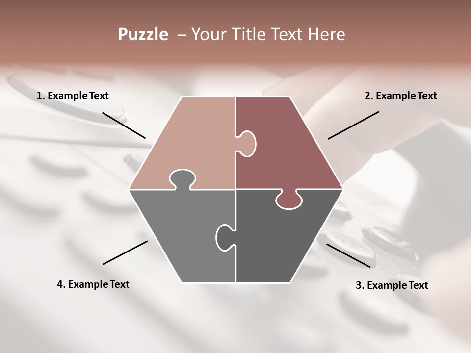 A Person Pressing A Button On A Telephone PowerPoint Template