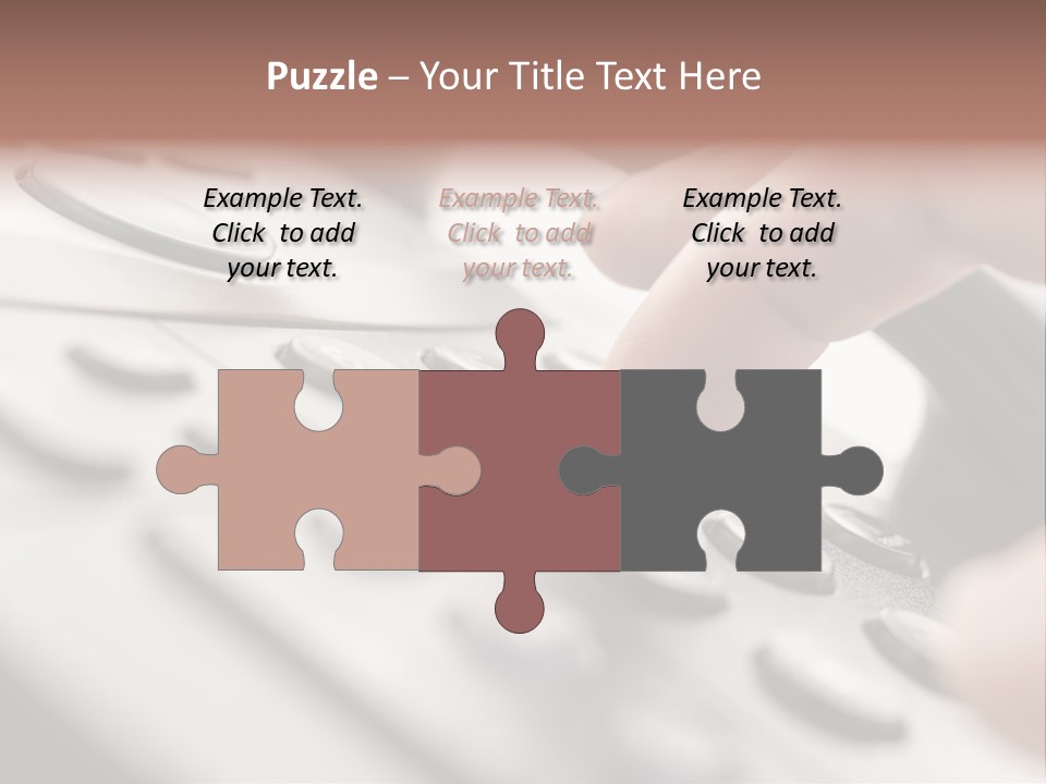 A Person Pressing A Button On A Telephone PowerPoint Template