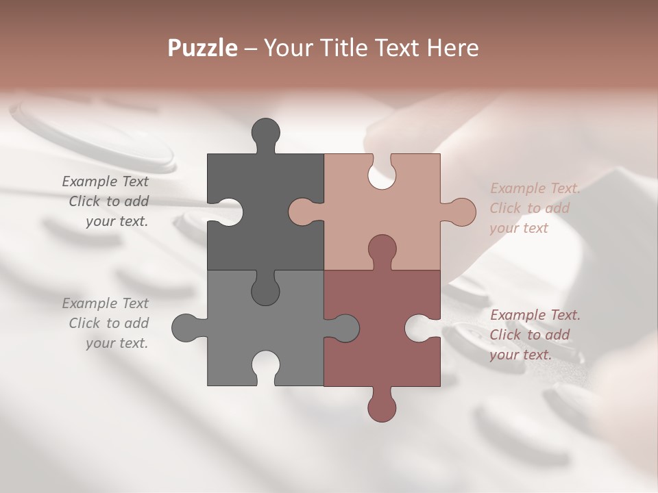 A Person Pressing A Button On A Telephone PowerPoint Template