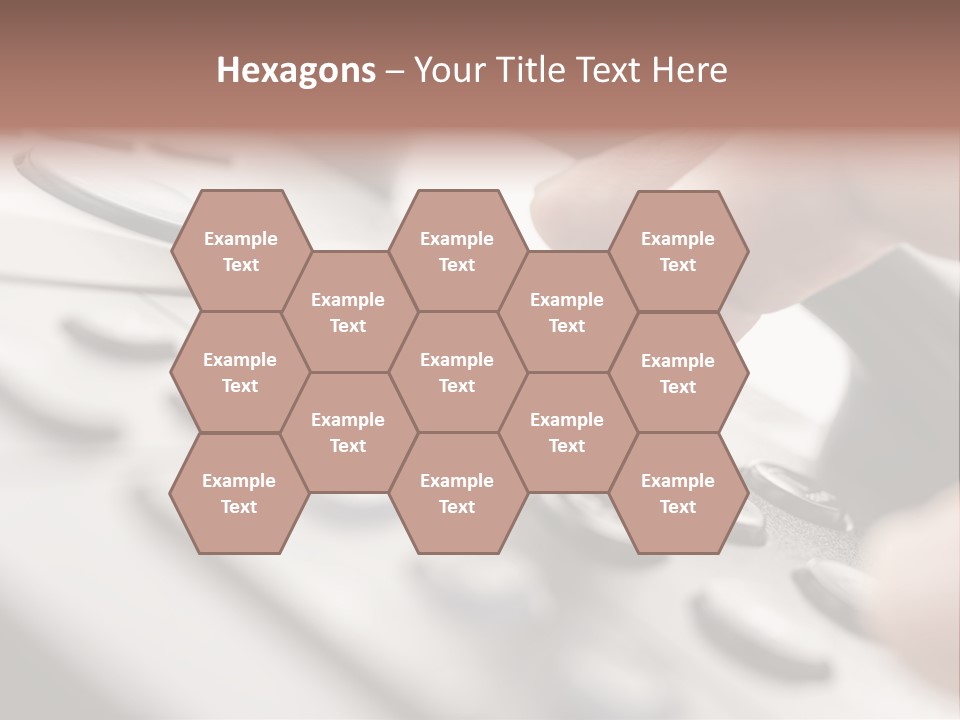 A Person Pressing A Button On A Telephone PowerPoint Template