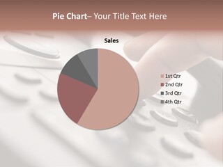 A Person Pressing A Button On A Telephone PowerPoint Template